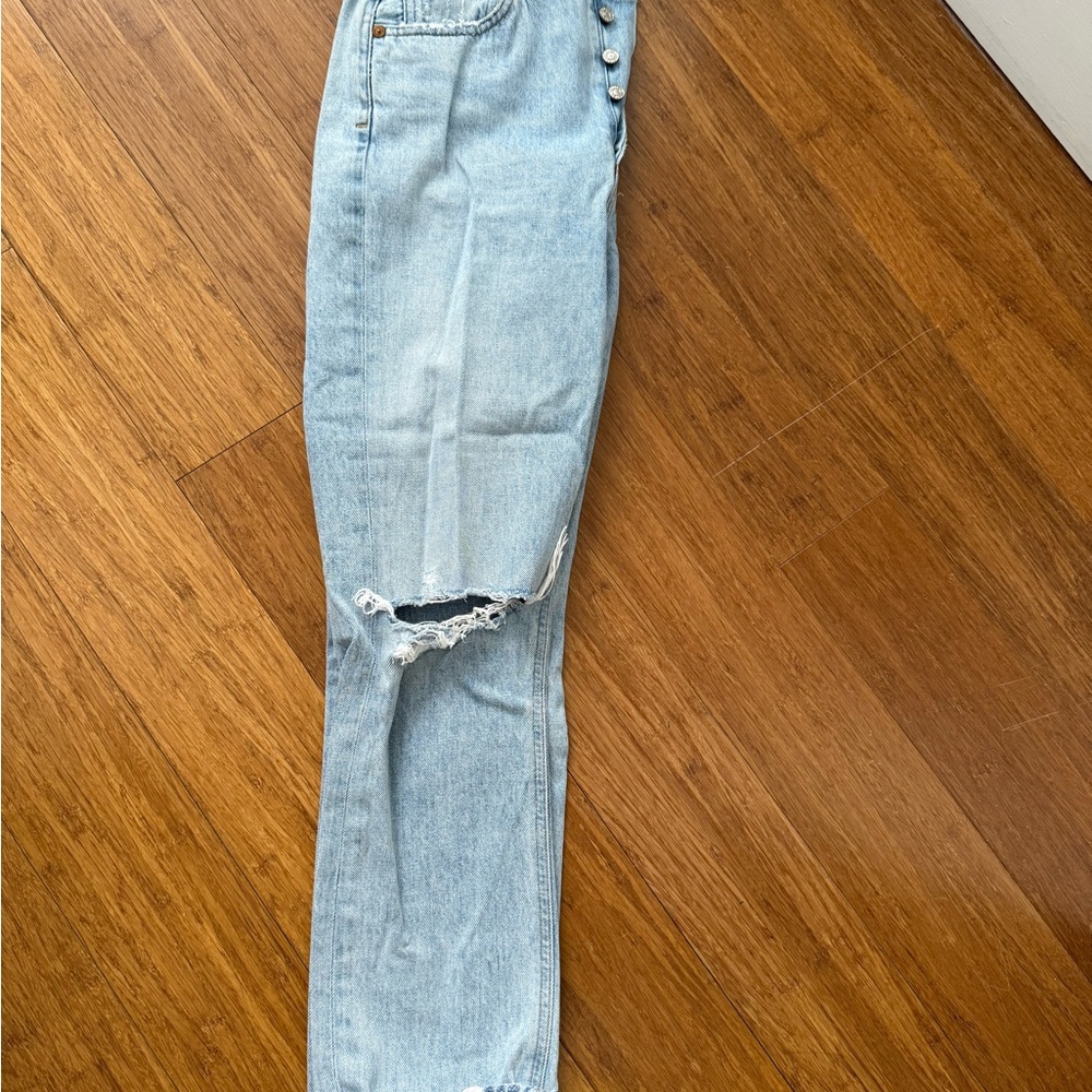 Agolde Riley High Rise Straight Crop Jeans - Picture 2 of 7